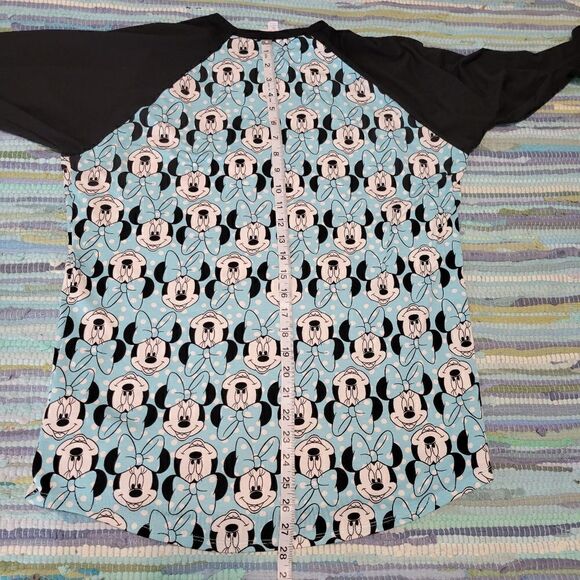 LuLaRoe Woman's Minnie Mouse Baseball Tee, sz XL - Picture 10 of 11